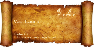 Vas Laura névjegykártya