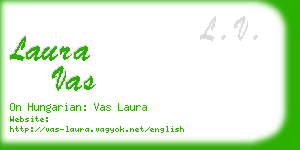 laura vas business card
